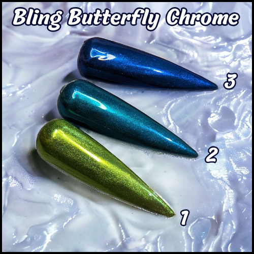 Butterfly Chrome Powders #1,2,3