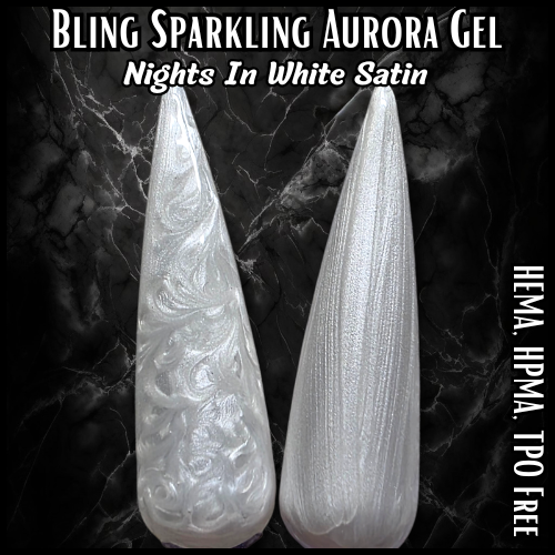 ULTRA Nights in White Satin Sparkling Aurora Gel - HEMA, HPMA, TPO Free