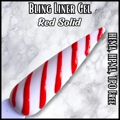 Red Solid Liner Gel - HEMA, HPMA, TPO Free