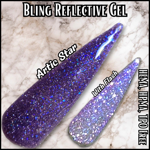 Arctic Star Reflective Iridescent Holographic Gel - HEMA, HPMA, TPO Free