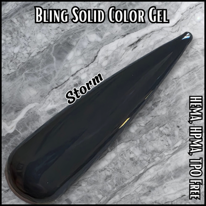 Cool Blue, London Fog Solid Gels & Fantasy Smoke Glitter Gel - HEMA, HPMA, TPO Free