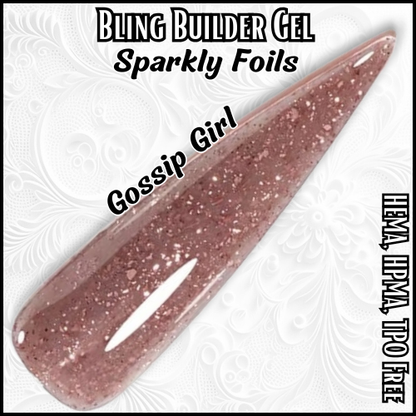 ULTRA Gossip Girl - Builder Gel Foil flakes - HEMA, HPMA, TPO Free