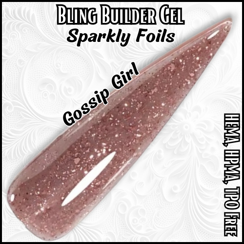 ULTRA Gossip Girl - Builder Gel Foil flakes - HEMA, HPMA, TPO Free