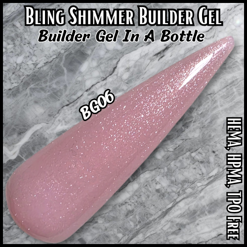 ULTRA Shimmer Builder Gel in Bottle - BG06 - HEMA, HPMA, TPO Free