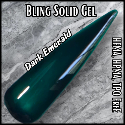 Dark Emerald Jewel Solid Gel - HEMA, HPMA, TPO Free