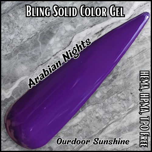 Arabian Nights Solid Color Gel - HEMA, HPMA, TPO Free