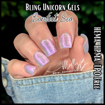Barefoot Sea Unicorn Gel Mani - HEMA, HPMA, TPO Free