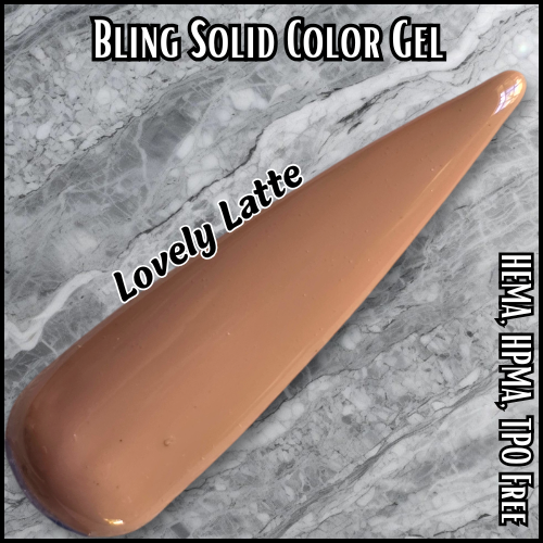 Lovely Latte Solid Color Gel - HEMA HPMA TPO Free