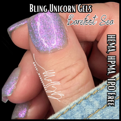Barefoot Sea Unicorn Gel Mani - HEMA, HPMA, TPO Free