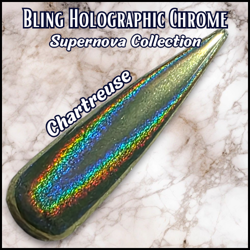 Chartreuse Holographic Supernova CHROME Powder