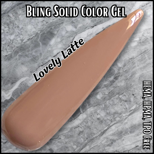 Lovely Latte Solid Color Gel - HEMA HPMA TPO Free