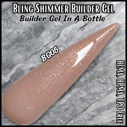 ULTRA Shimmer Builder Gel in Bottle - BG05 - HEMA, HPMA, TPO Free