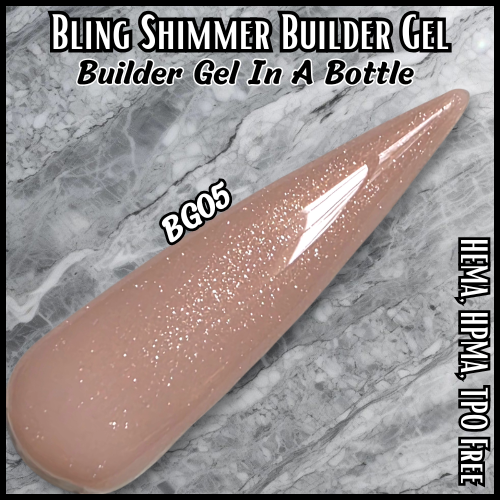 ULTRA Shimmer Builder Gel in Bottle - BG05 - HEMA, HPMA, TPO Free