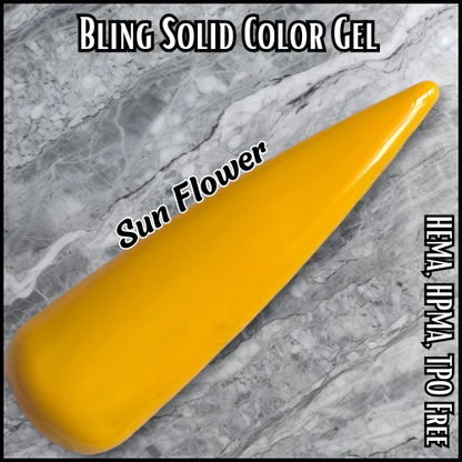 Sun Flower Solid Color Gel - HEMA, HPMA, TPO Free