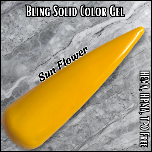 Sun Flower Solid Color Gel - HEMA, HPMA, TPO Free