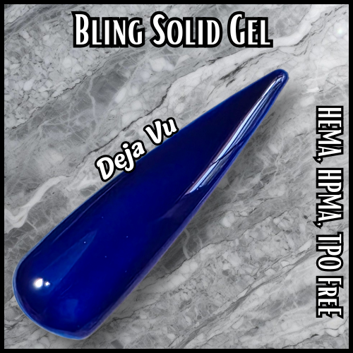Deja Blue Jewel Solid Gel -  HEMA, HPMA, TPO Free