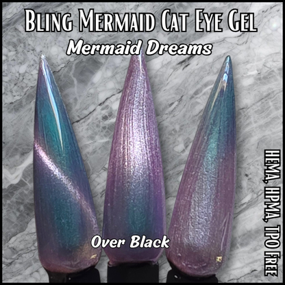 ULTRA Mermaid Magic, ULTRA Mermaid Dreams, ULTRA Blue Lagoon, ULTRA Cold Fusion, ULTRA In The Clouds Gels & Aurora Mermaid #1 Chrome Mani - HEMA, HPMA, TPO Free
