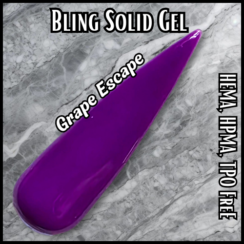 Grape Escape Solid Gel - HEMA, HPMA, TPO Free