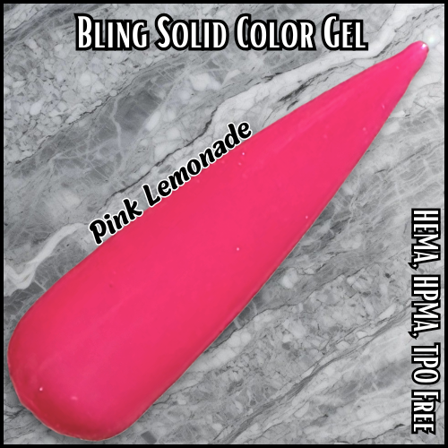 Pink Lemonade Solid Color Gel - HEMA, HPMA, TPO Free