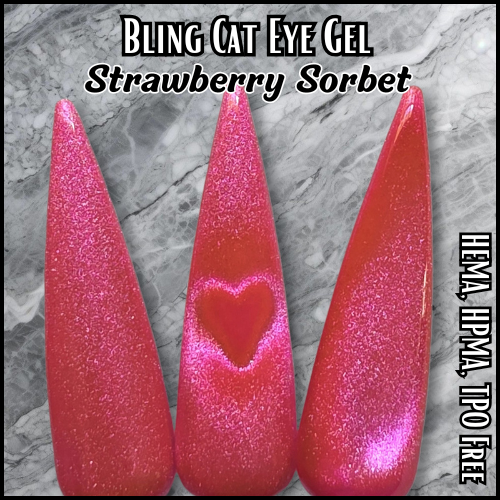 ULTRA Strawberry Sorbet Neon Cat Eye  - HEMA, HPMA, TPO Free