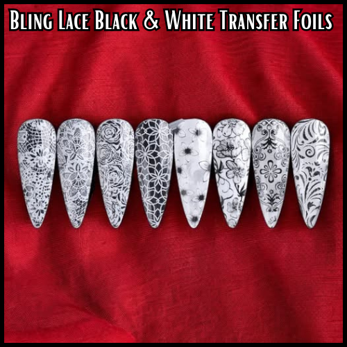 LACE Black & White Transfer Foil Overlay Set #1