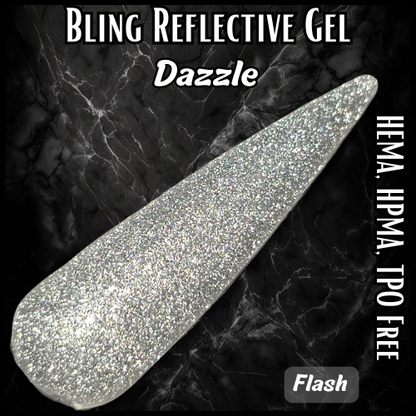 Dazzle Silver Reflective Gel - HEMA, HPMA, TPO Free