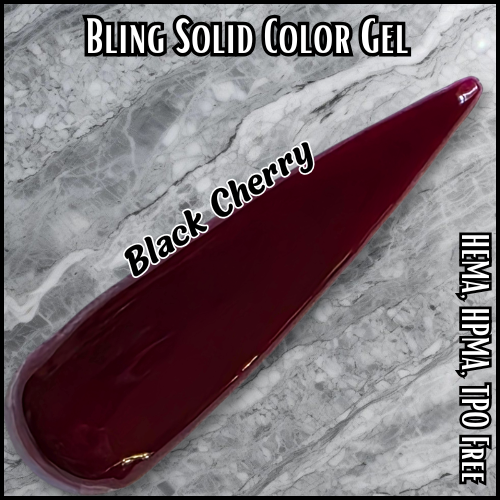 Black Cherry Solid Color Gel - HEMA HPMA TPO Free