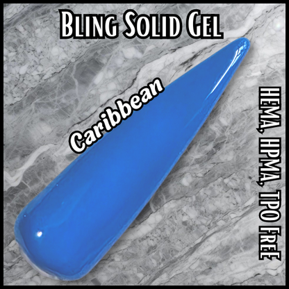 Caribbean Solid Color Gel - HEMA, HPMA, TPO Free