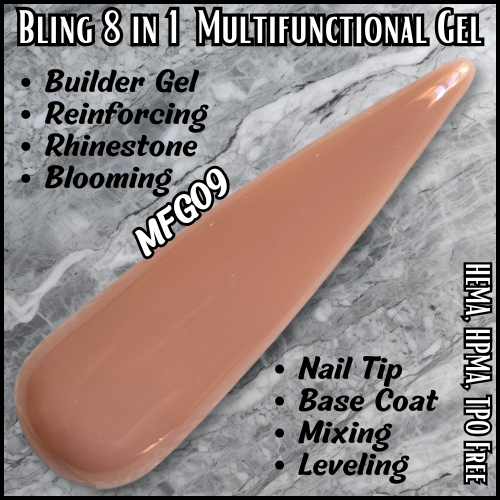 8 in 1 Multi Functional Color Builder Gel - MFG09 - HEMA, HPMA, TPO Free