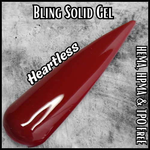 Heartless Red Solid Gel - HEMA HPMA TPO Free