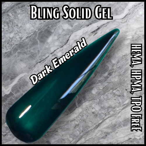 Dark Emerald Jewel Solid Gel - HEMA, HPMA, TPO Free