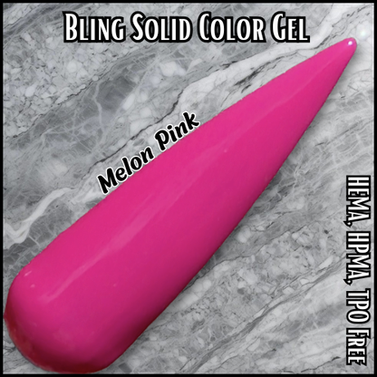 Melon Pink Solid Color Gel - HEMA, HPMA, TPO Free