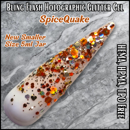 SpiceQuake Glitter Gel - HEMA, HPMA, TPO Free