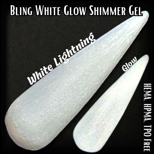 White Lightning Glow-in-the-Dark Gel Polish - HEMA, HPMA, TPO Free