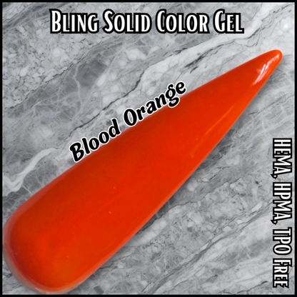 Blood Orange Solid Color Gel - HEMA, HPMA, TPO Free