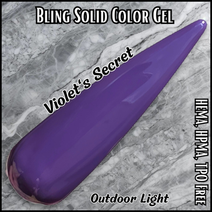 Violet's Secret Solid Color Gel - HEMA, HPMA, TPO Free