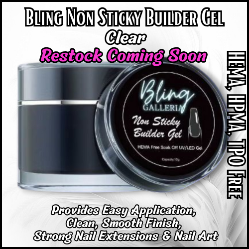 Clear Non-Sticky Builder Gel - HEMA, HPMA, TPO Free