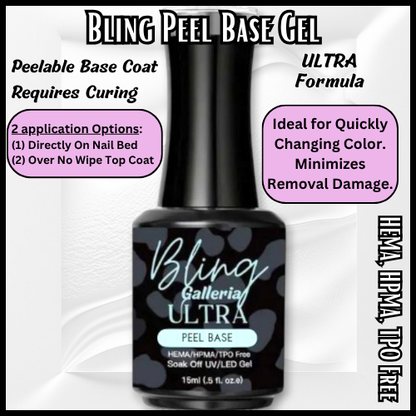 ULTRA PEEL Base Gel - UV/LED Cure- HEMA, HPMA, TPO Free