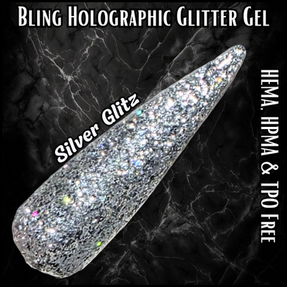 Silver Glitz Gel - HEMA, HPMA, TPO Free