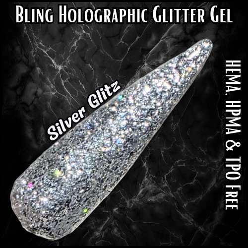 Silver Glitz Gel - HEMA, HPMA, TPO Free