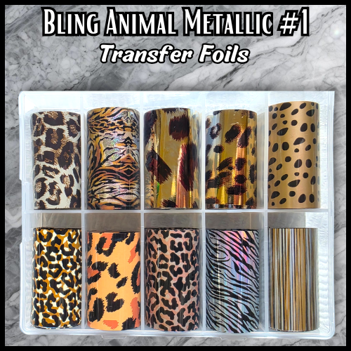 Animal Print #1 Transfer Foils Overlay Set