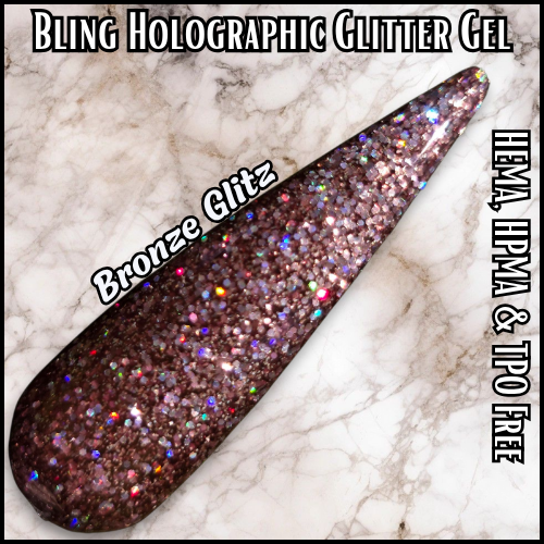 Bronze Glitz Gel - HEMA, HPMA, TPO Free