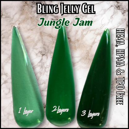 Jungle Jam Jelly, ULTRA Flame Fizz & ULTRA Palm Pop Platinum Gel Mani - HEMA, HPMA, TPO Free