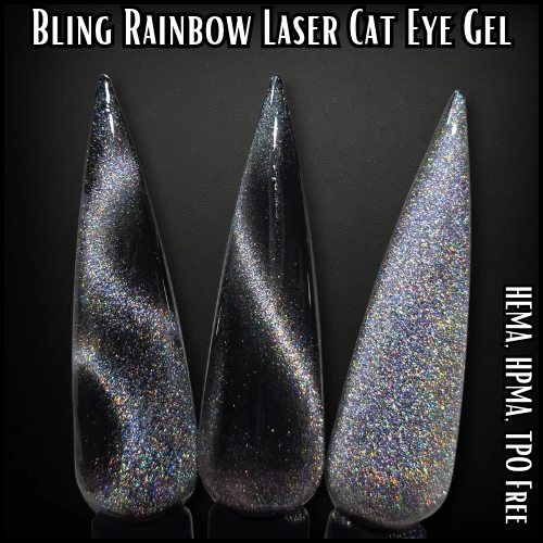 ULTRA Rainbow Laser Holographic Cat Eye Overlay - HEMA, HPMA, TPO Free