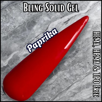 Paprika Solid Color Gel - HEMA, HPMA, TPO Free