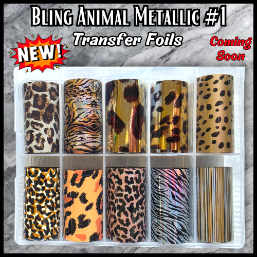 Animal Print #1 Transfer Foils Overlay Set