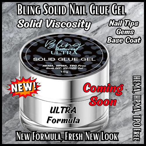 ULTRA Solid Nail Glue Gel in a Jar - 15ml - Solid Viscosity - HEMA, HPMA, TPO Free