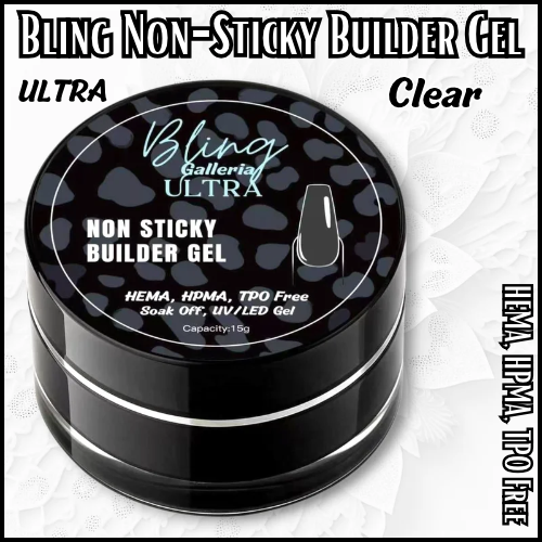 ULTRA Clear Non-Sticky Builder Gel - HEMA, HPMA, TPO Free