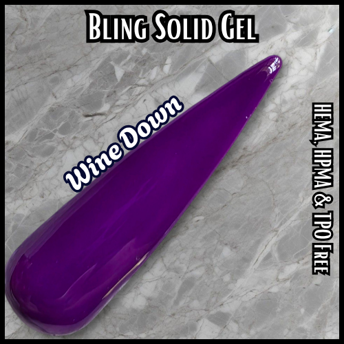 Wine Down Solid Color Gel - HEMA, HPMA, TPO Free
