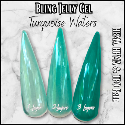 Turquoise Waters Jelly Gel - HEMA, HPMA, TPO Free